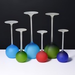 6 Carlo Moretti Stem SATINATO Glasses / Vessels, 15.5